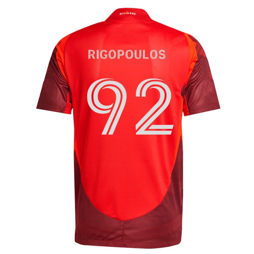 Danxen Homem Camisola Theo Rigopoulos #92 Borgonha Vermelho Principal 2026/27 Camisa Brasil