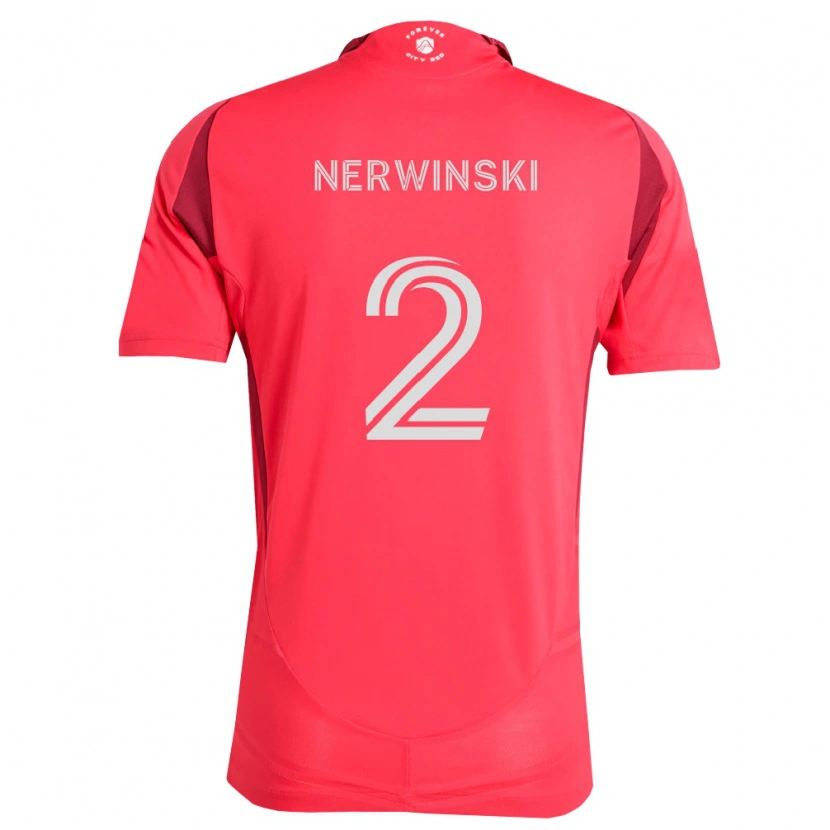 Danxen Homem Camisola Jake Nerwinski #2 Magenta Branco Principal 2026/27 Camisa Brasil
