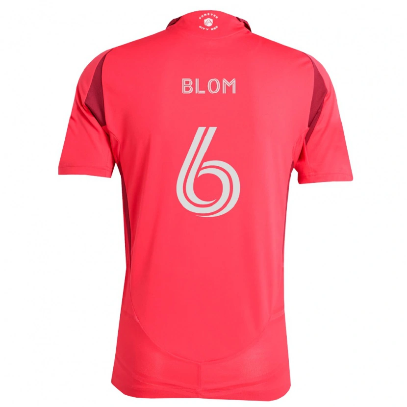 Danxen Homem Camisola Njabulo Blom #6 Magenta Branco Principal 2026/27 Camisa Brasil