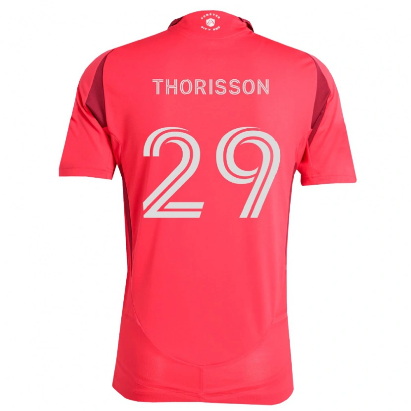 Danxen Homem Camisola Nökkvi Thórisson #29 Magenta Branco Principal 2026/27 Camisa Brasil