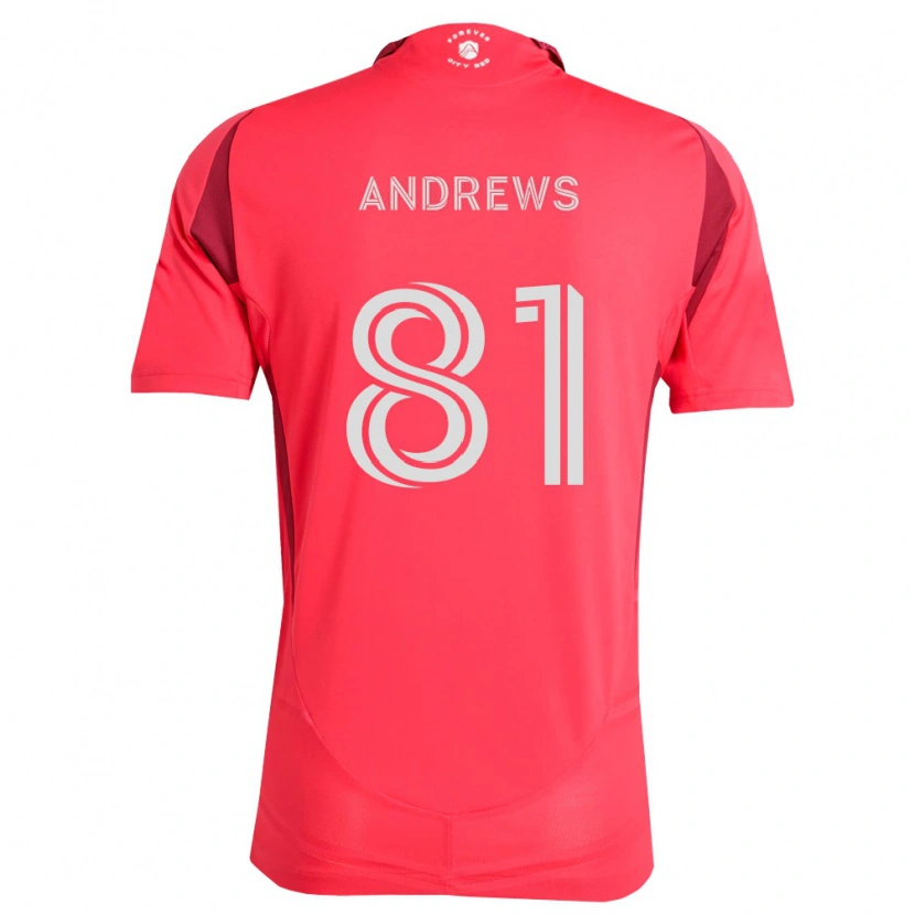 Danxen Homem Camisola Joe Andrews #81 Magenta Branco Principal 2026/27 Camisa Brasil