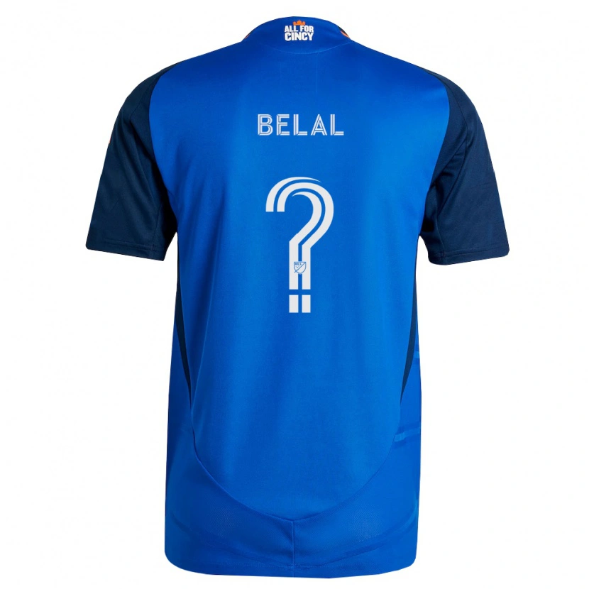 Danxen Homem Camisola Ryan Belal #0 Azul Real Laranja Principal 2026/27 Camisa Brasil