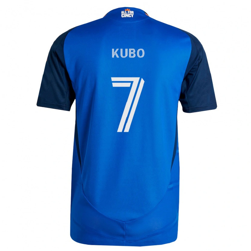 Danxen Homem Camisola Yuya Kubo #7 Azul Real Laranja Principal 2026/27 Camisa Brasil