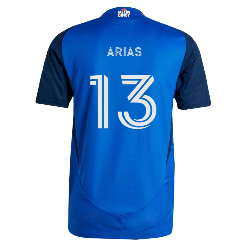 Danxen Homem Camisola Santiago Arias #13 Azul Real Laranja Principal 2026/27 Camisa Brasil