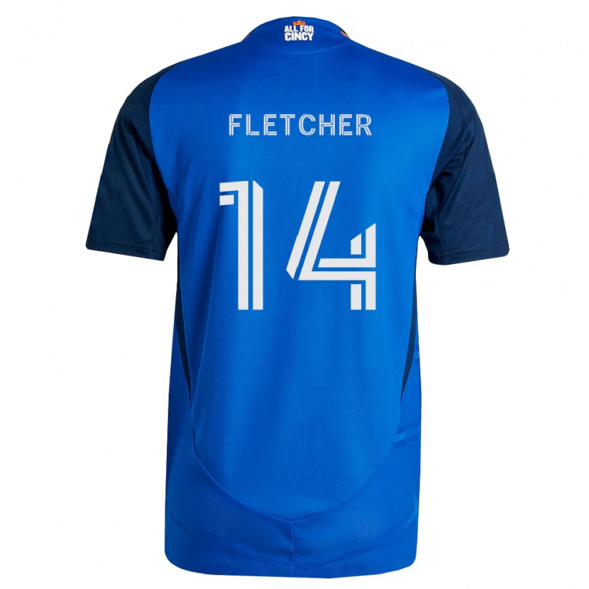 Danxen Homem Camisola Kristian Fletcher #14 Azul Real Laranja Principal 2026/27 Camisa Brasil