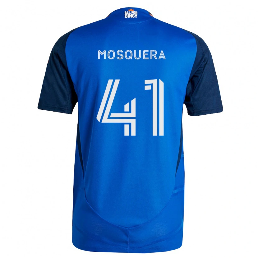 Danxen Homem Camisola Deiver Mosquera #41 Azul Real Laranja Principal 2026/27 Camisa Brasil