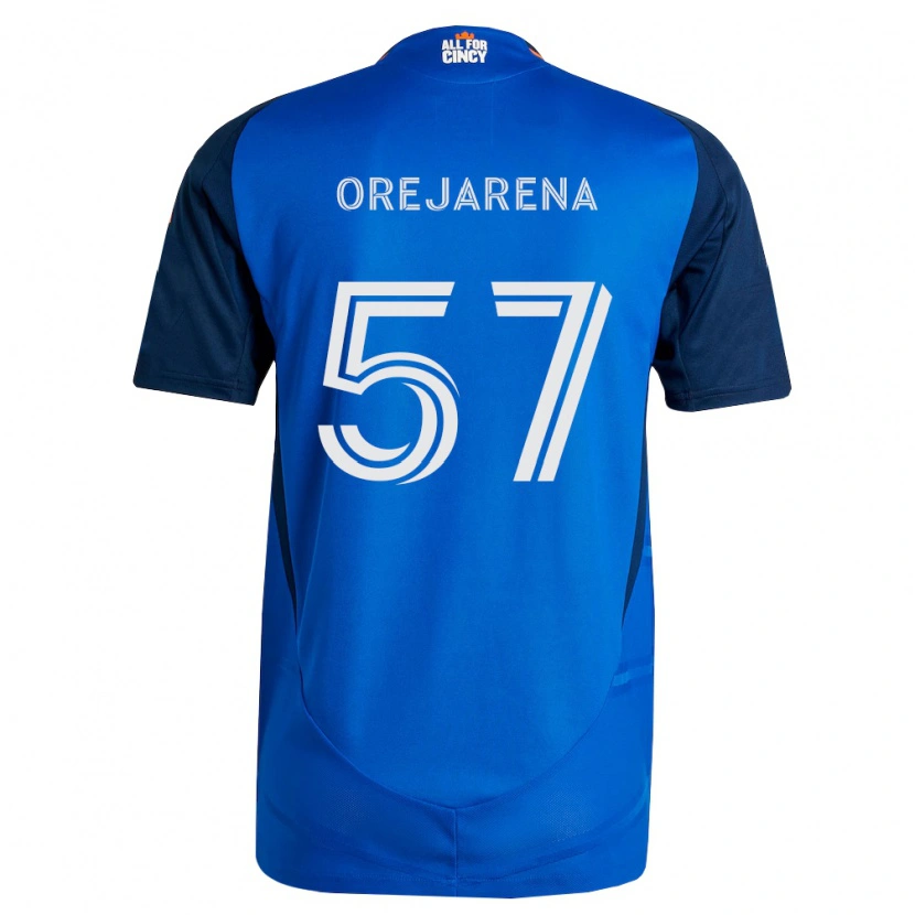 Danxen Homem Camisola Leo Orejarena #57 Azul Real Laranja Principal 2026/27 Camisa Brasil