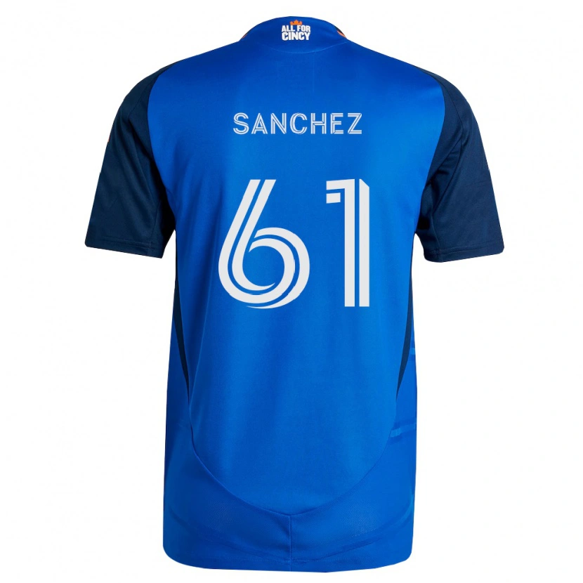 Danxen Homem Camisola Santiago Sanchez #61 Azul Real Laranja Principal 2026/27 Camisa Brasil
