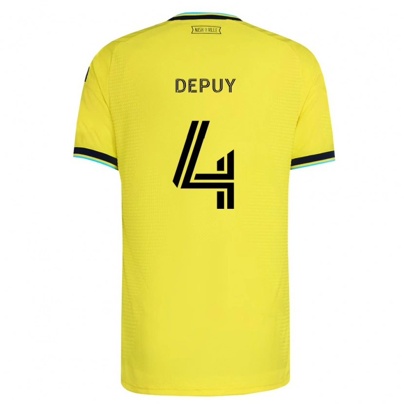 Danxen Homem Camisola Nick Depuy #4 Amarelo Brilhante Azul Marinho Principal 2026/27 Camisa Brasil