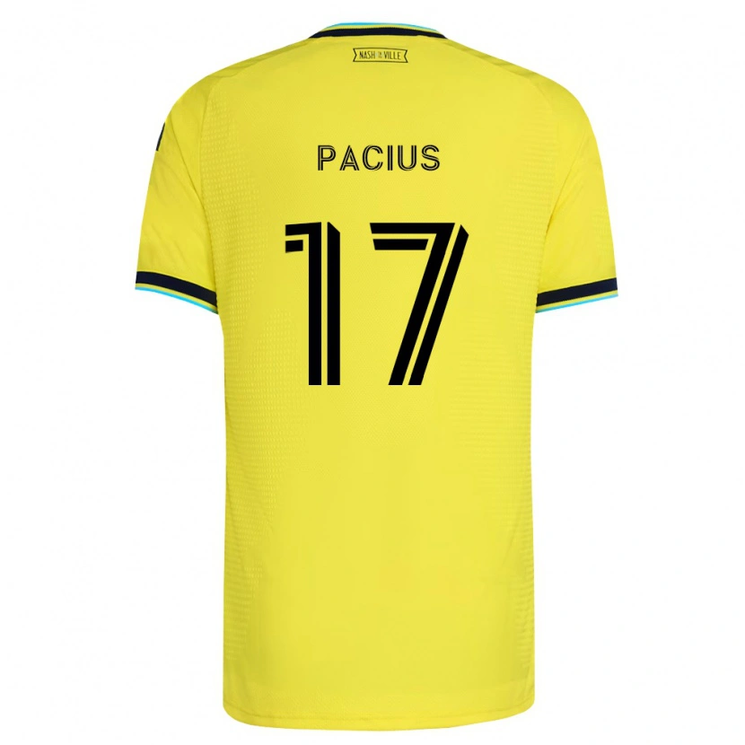Danxen Homem Camisola Woobens Pacius #17 Amarelo Brilhante Azul Marinho Principal 2026/27 Camisa Brasil