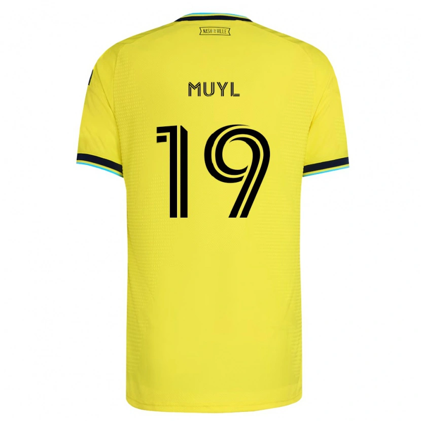 Danxen Homem Camisola Alex Muyl #19 Amarelo Brilhante Azul Marinho Principal 2026/27 Camisa Brasil