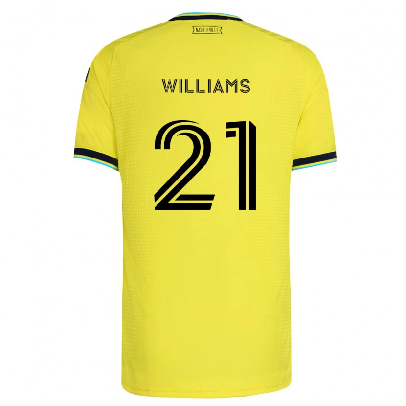 Danxen Homem Camisola Thomas Williams #21 Amarelo Brilhante Azul Marinho Principal 2026/27 Camisa Brasil
