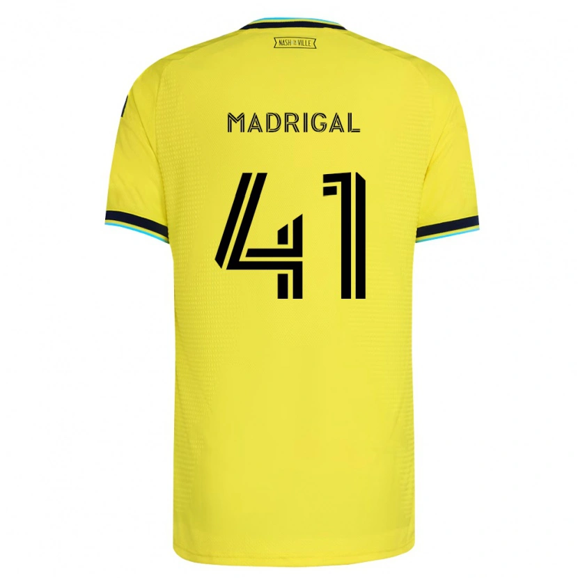 Danxen Homem Camisola Warren Madrigal #41 Amarelo Brilhante Azul Marinho Principal 2026/27 Camisa Brasil