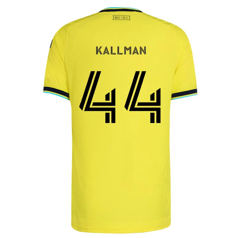 Danxen Homem Camisola Brent Kallman #44 Amarelo Brilhante Azul Marinho Principal 2026/27 Camisa Brasil