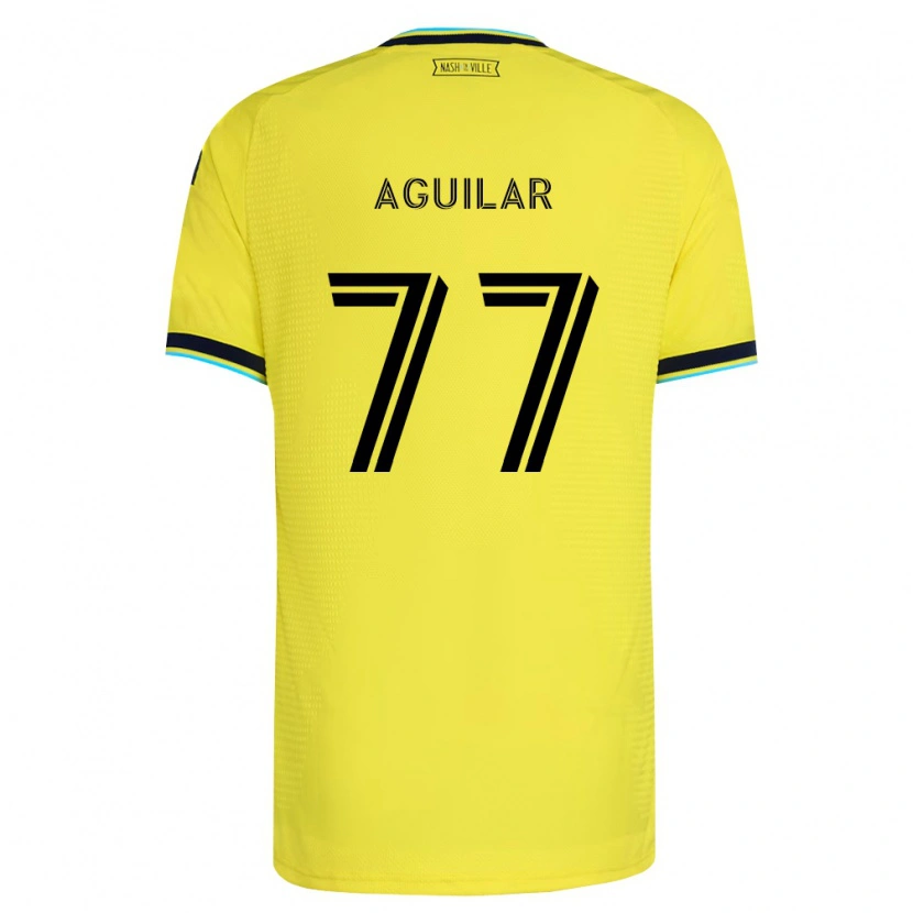 Danxen Homem Camisola Xavier Aguilar #77 Amarelo Brilhante Azul Marinho Principal 2026/27 Camisa Brasil