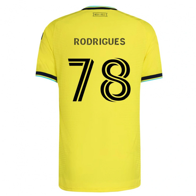 Danxen Homem Camisola Giuliano Rodrigues #78 Amarelo Brilhante Azul Marinho Principal 2026/27 Camisa Brasil