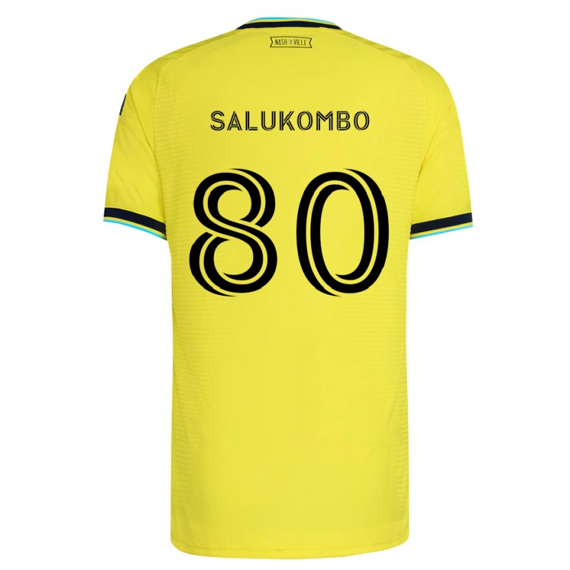 Danxen Homem Camisola David Salukombo #80 Amarelo Brilhante Azul Marinho Principal 2026/27 Camisa Brasil