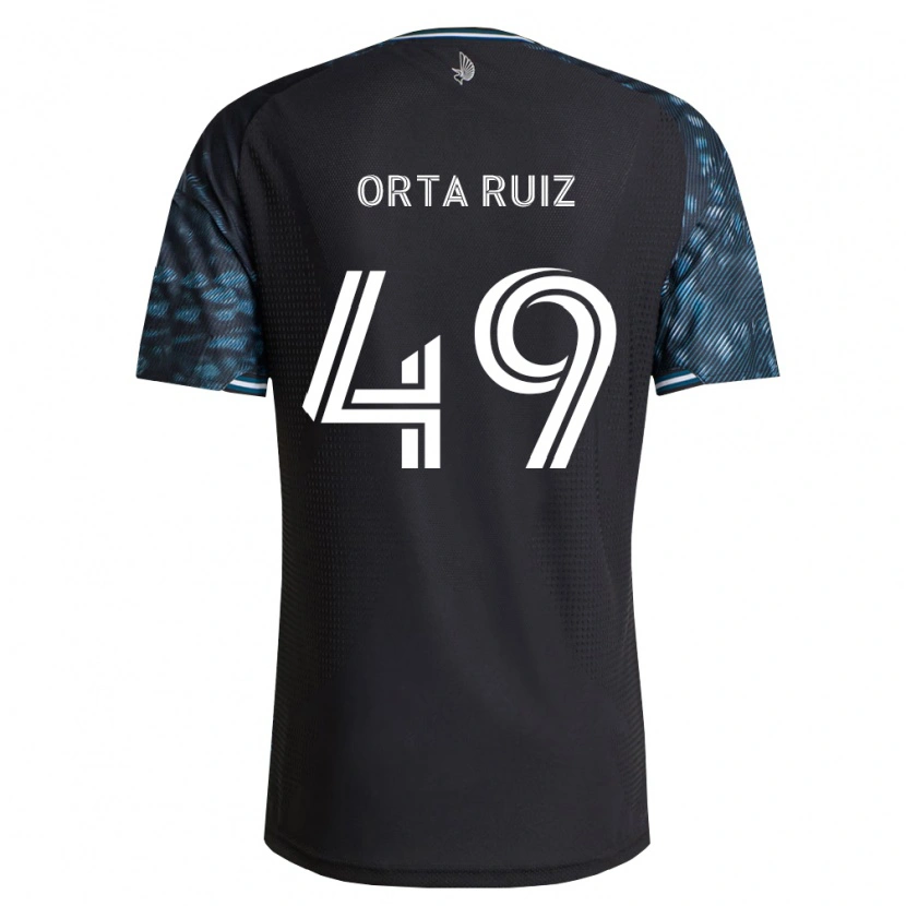 Danxen Homem Camisola Jose Orta Ruiz #49 Preto Branco Principal 2026/27 Camisa Brasil