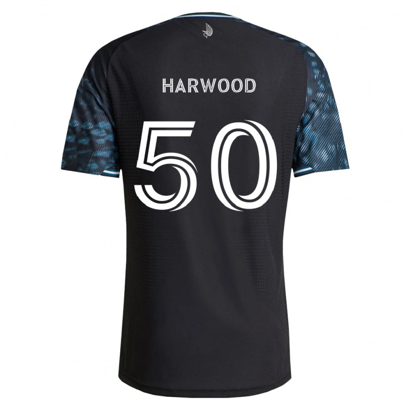 Danxen Homem Camisola Max Harwood #50 Preto Branco Principal 2026/27 Camisa Brasil