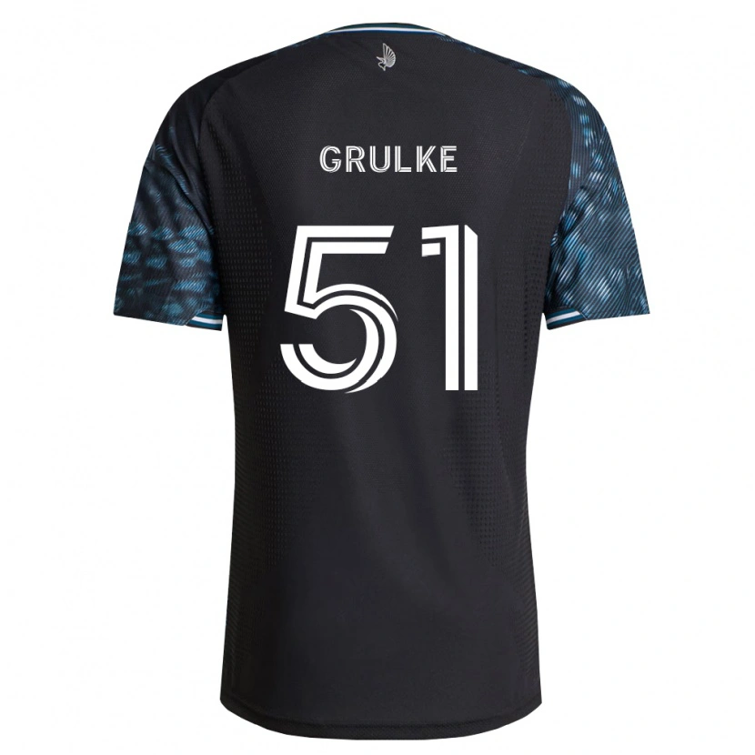 Danxen Homem Camisola Calin Grulke #51 Preto Branco Principal 2026/27 Camisa Brasil