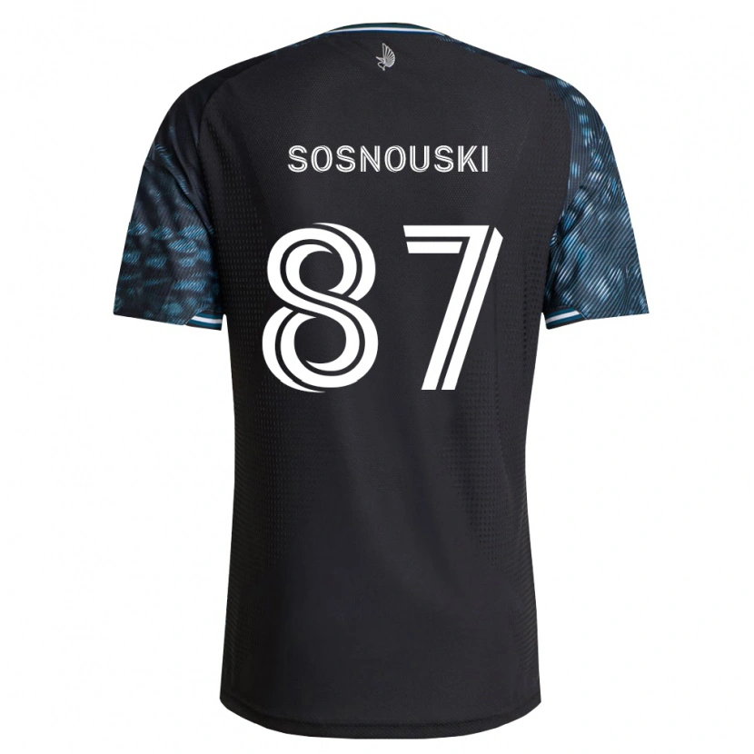 Danxen Homem Camisola Justin Sosnouski #87 Preto Branco Principal 2026/27 Camisa Brasil