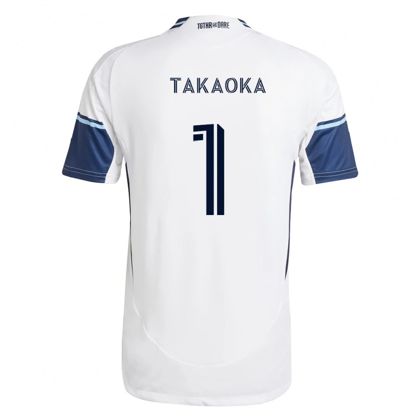 Danxen Homem Camisola Yohei Takaoka #1 Branco Azul Real Principal 2026/27 Camisa Brasil