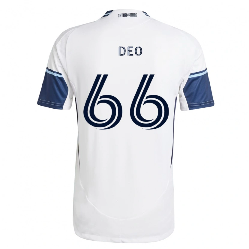 Danxen Homem Camisola Sahil Deo #66 Branco Azul Real Principal 2026/27 Camisa Brasil