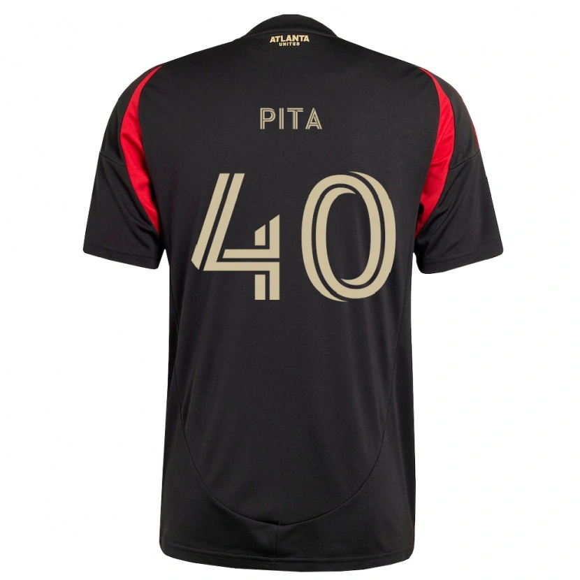 Danxen Homem Camisola Santiago Pita #40 Preto Vermelho Principal 2026/27 Camisa Brasil