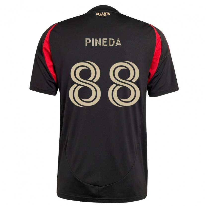 Danxen Homem Camisola Miguel Pineda #88 Preto Vermelho Principal 2026/27 Camisa Brasil