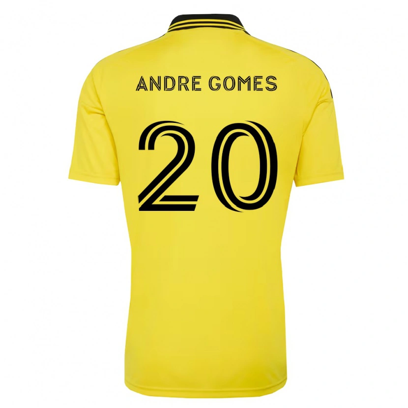 Danxen Homem Camisola André Gomes #20 Amarelo Preto Principal 2026/27 Camisa Brasil