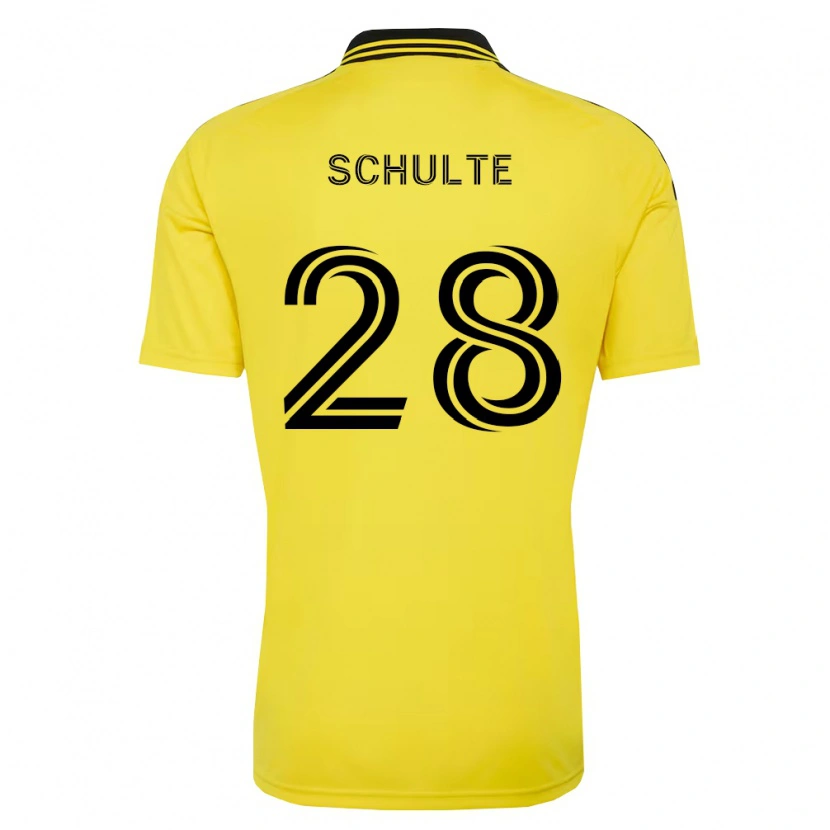 Danxen Homem Camisola Patrick Schulte #28 Amarelo Preto Principal 2026/27 Camisa Brasil