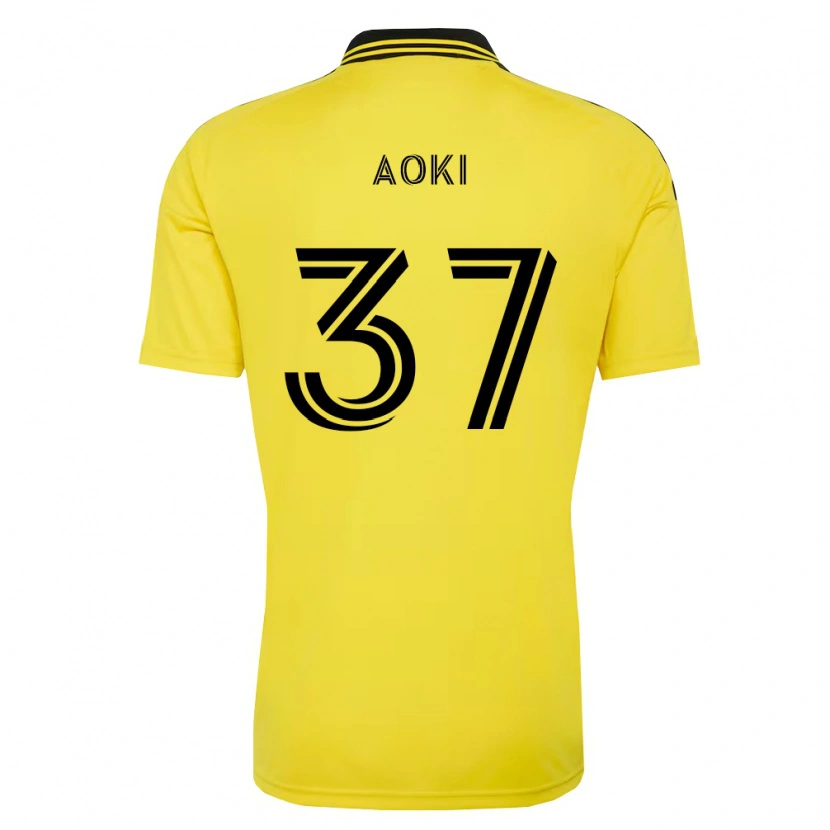 Danxen Homem Camisola Rui Aoki #37 Amarelo Preto Principal 2026/27 Camisa Brasil