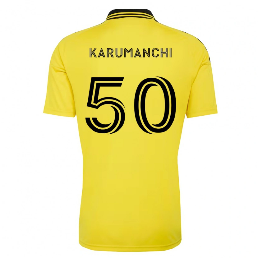 Danxen Homem Camisola Tarun Karumanchi #50 Amarelo Preto Principal 2026/27 Camisa Brasil