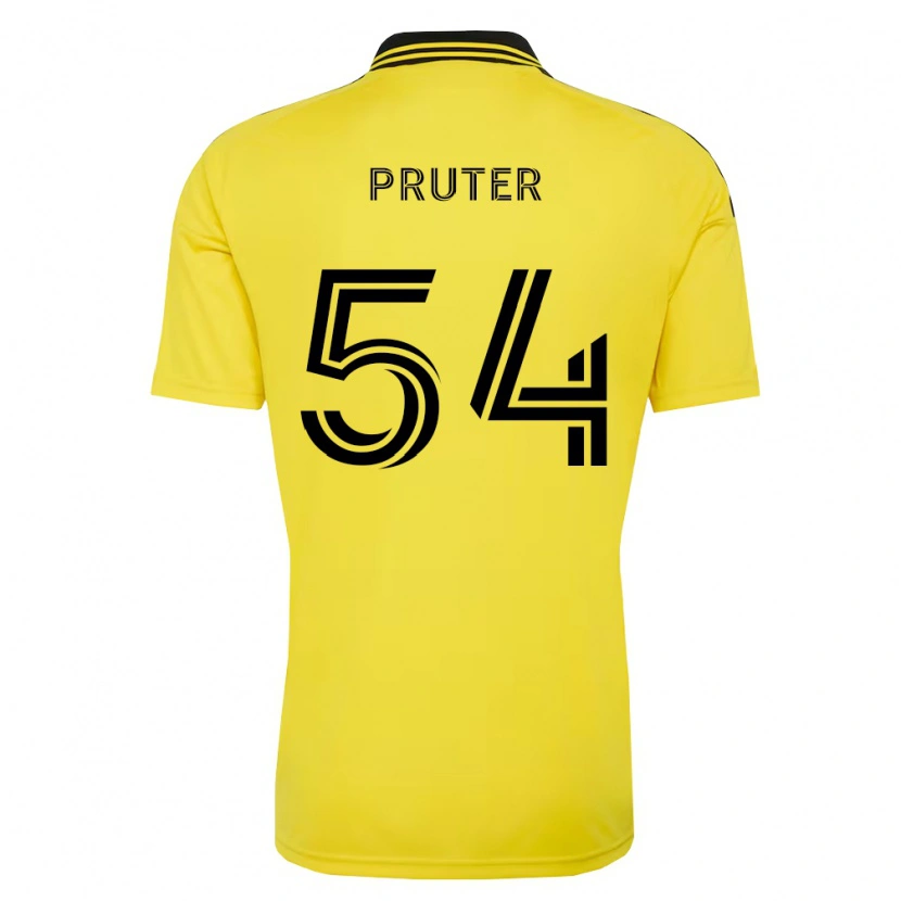 Danxen Homem Camisola Luke Pruter #54 Amarelo Preto Principal 2026/27 Camisa Brasil