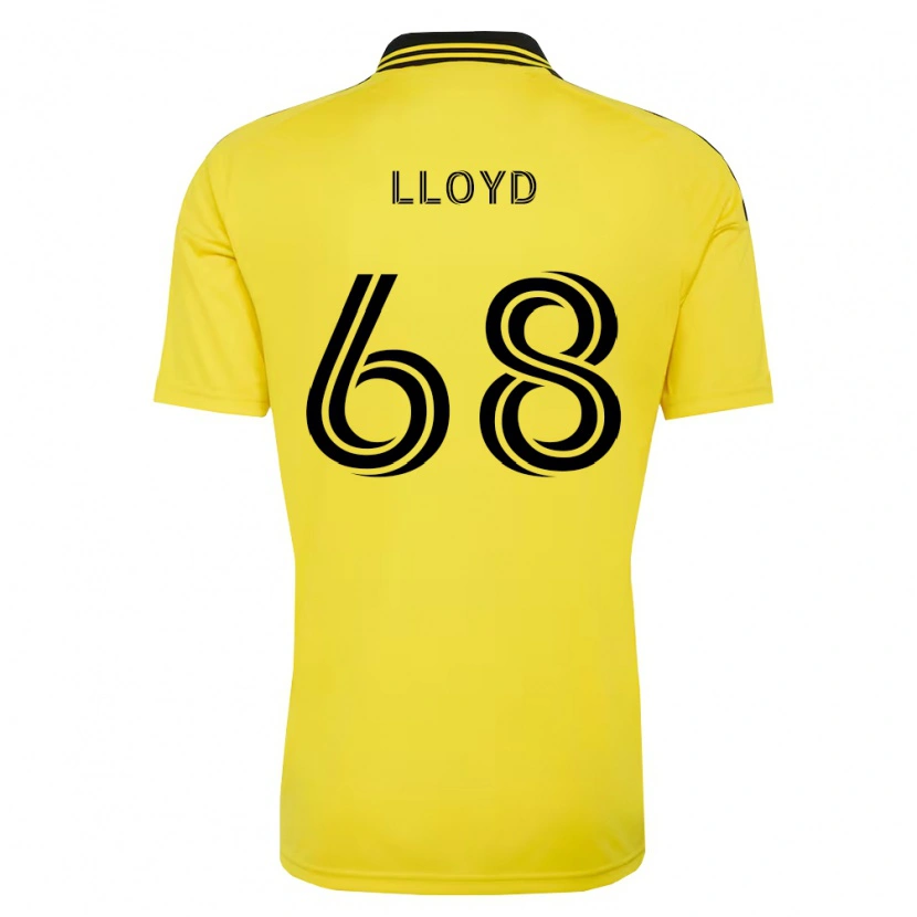 Danxen Homem Camisola Zach Lloyd #68 Amarelo Preto Principal 2026/27 Camisa Brasil
