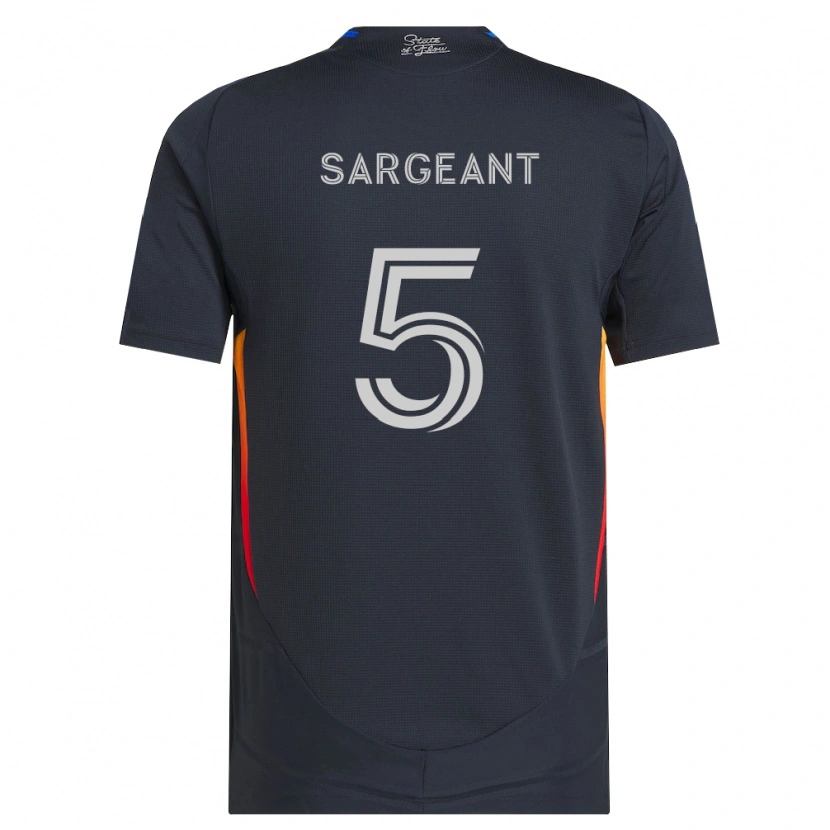 Danxen Homem Camisola Kieran Sargeant #5 Cinza Escuro Vermelho Principal 2026/27 Camisa Brasil