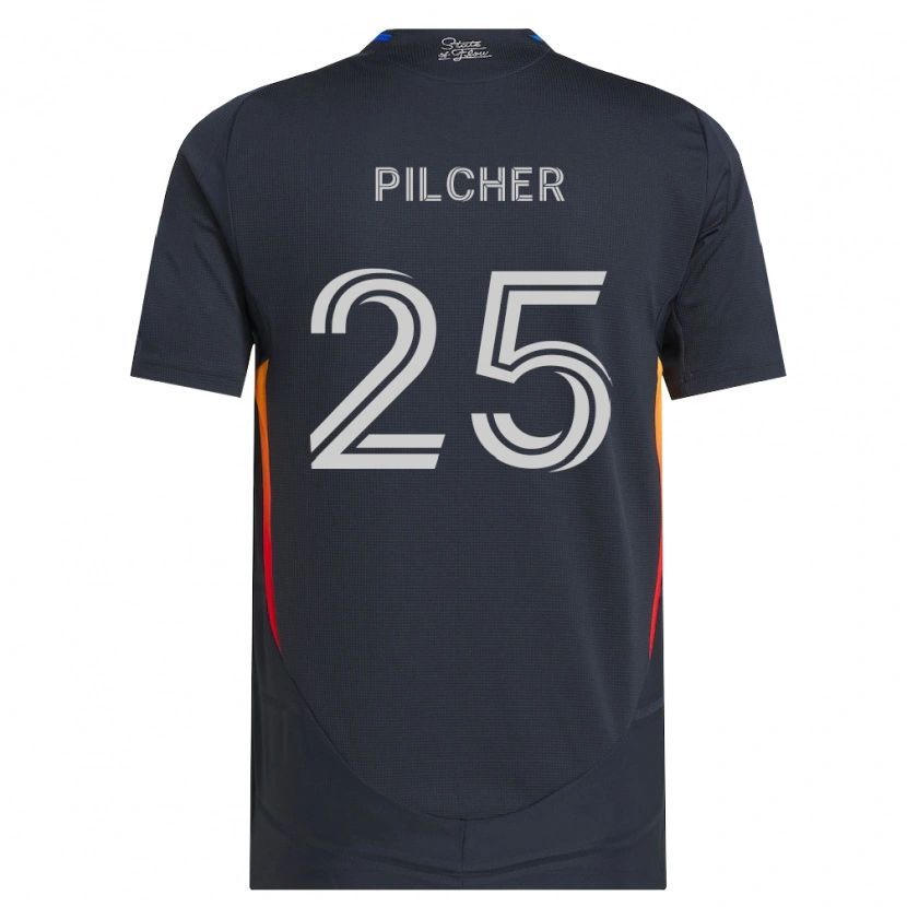 Danxen Homem Camisola Ian Pilcher #25 Cinza Escuro Vermelho Principal 2026/27 Camisa Brasil