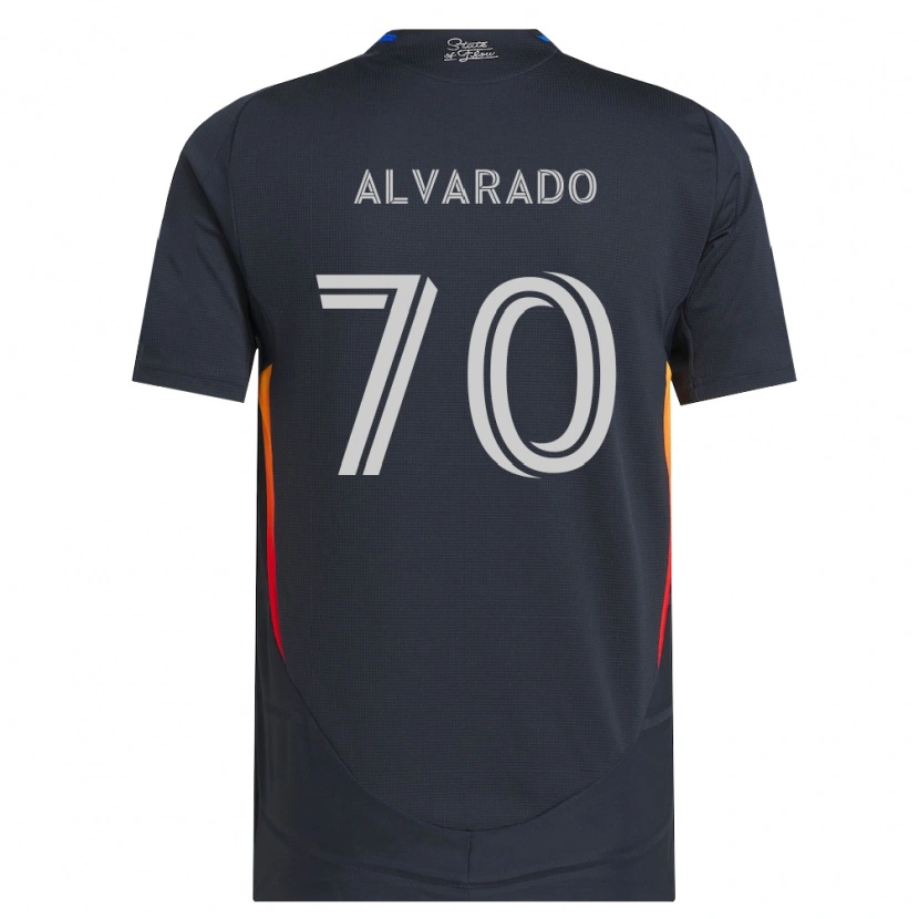 Danxen Homem Camisola Alejandro Alvarado #70 Cinza Escuro Vermelho Principal 2026/27 Camisa Brasil