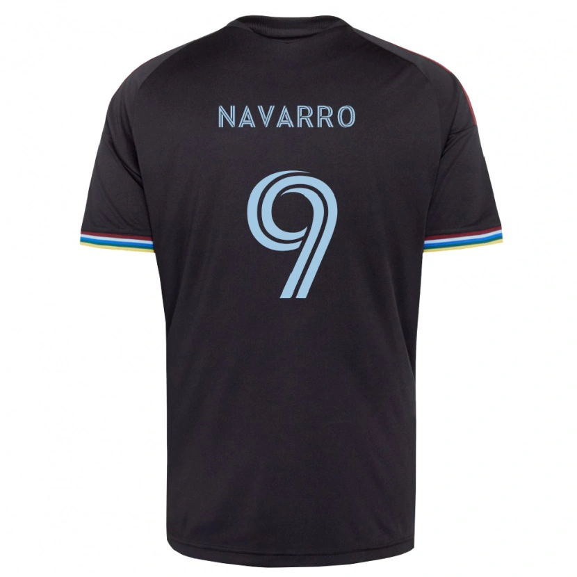 Danxen Homem Camisola Rafael Navarro #9 Preto Azul Celeste Principal 2026/27 Camisa Brasil