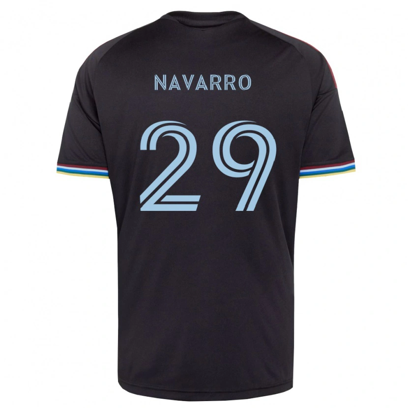 Danxen Homem Camisola Miguel Navarro #29 Preto Azul Celeste Principal 2026/27 Camisa Brasil