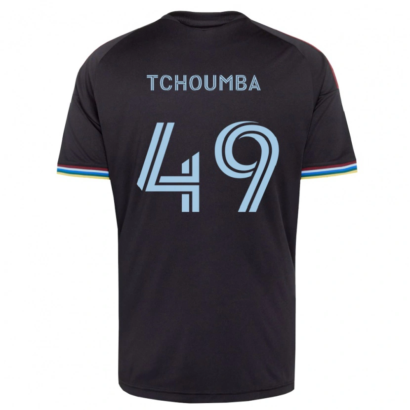 Danxen Homem Camisola Nathan Tchoumba #49 Preto Azul Celeste Principal 2026/27 Camisa Brasil