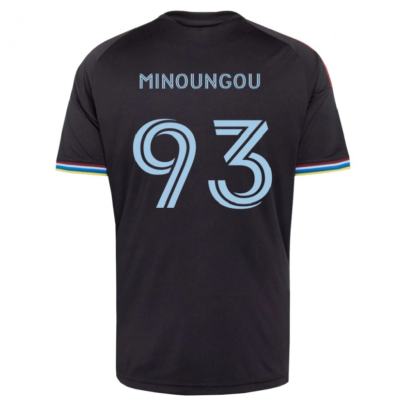 Danxen Homem Camisola Georgi Minoungou #93 Preto Azul Celeste Principal 2026/27 Camisa Brasil
