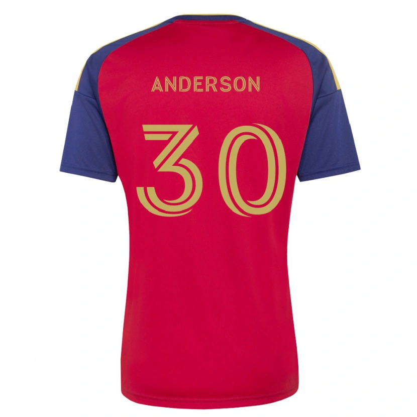Danxen Homem Camisola Owen Anderson #30 Azul Real Marrom Vermelho Principal 2026/27 Camisa Brasil