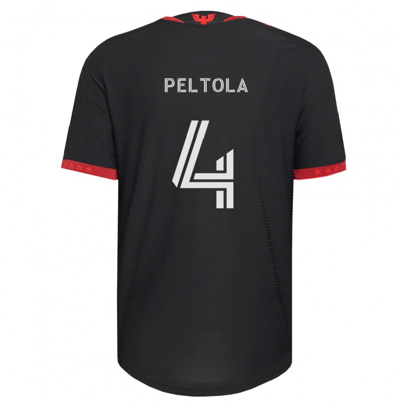 Danxen Homem Camisola Matti Peltola #4 Preto Branco Vermelho Principal 2026/27 Camisa Brasil