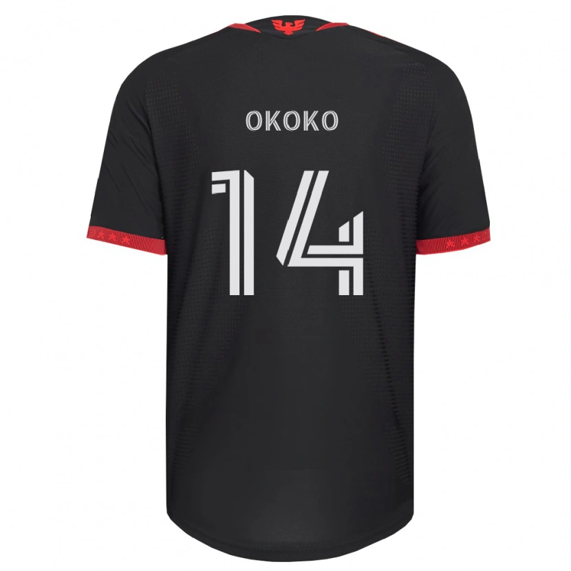 Danxen Homem Camisola Lohamba Okoko #14 Preto Branco Vermelho Principal 2026/27 Camisa Brasil