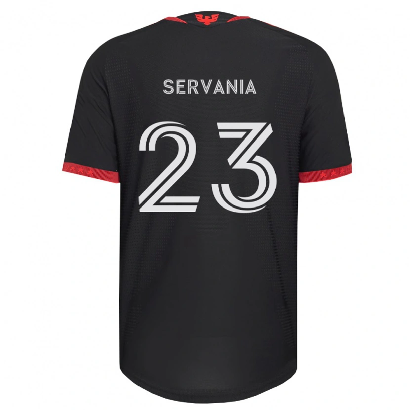 Danxen Homem Camisola Brandon Servania #23 Preto Branco Vermelho Principal 2026/27 Camisa Brasil