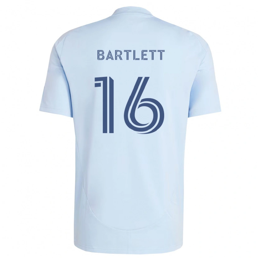 Danxen Homem Camisola Jacob Bartlett #16 Azul Claro Cinza Claro Principal 2026/27 Camisa Brasil