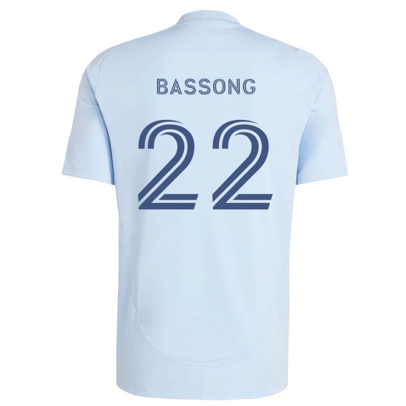 Danxen Homem Camisola Zorhan Bassong #22 Azul Claro Cinza Claro Principal 2026/27 Camisa Brasil