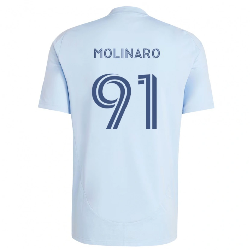 Danxen Homem Camisola Jacob Molinaro #91 Azul Claro Cinza Claro Principal 2026/27 Camisa Brasil