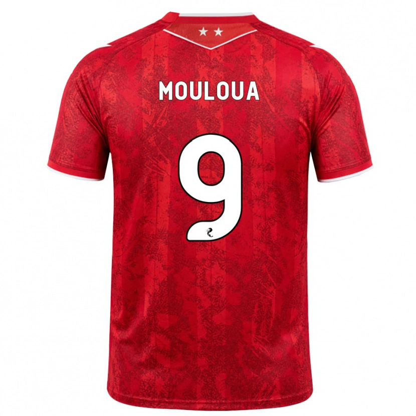 Danxen Homem Camisola Ayoub Mouloua #9 Vermelho Branco Principal 2026/27 Camisa Brasil